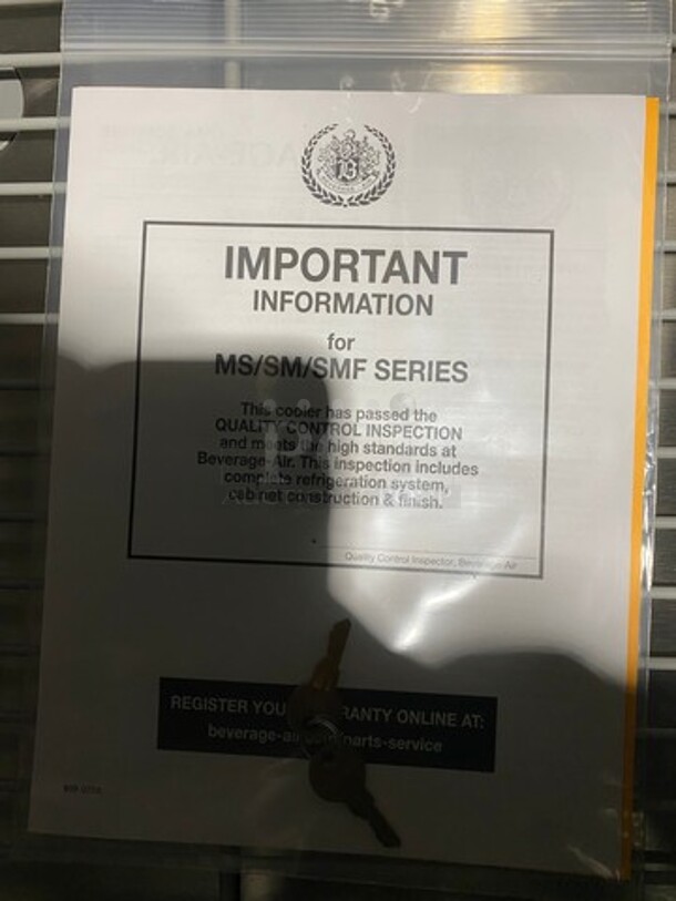 COOL! NEW! SCRATCH-N-DENT! Beverage Air Commercial Refrigerated Milk Cooler! Stainless Steel Body! On Casters! Model: SM34HCS SN: 13206661 115V 60HZ 1 Phase - Image 6 of 11