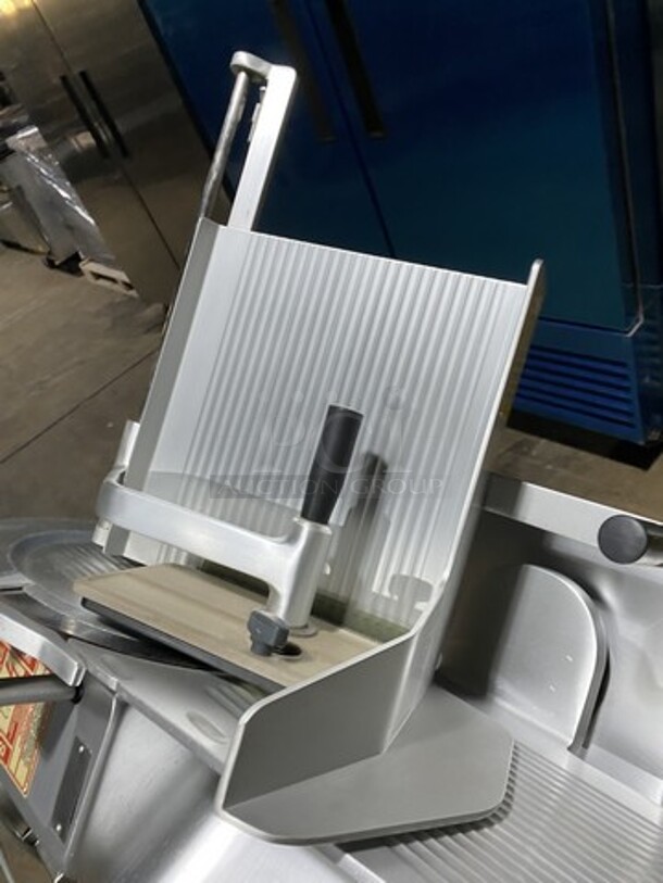 2010 Bizerba SE12 Deli Meat Slicer! On Bizerba Slicer Stand/Cart! Model SE12 Serial 30001590! 120V 1 Phase! Stand Has Casters!  - Image 6 of 11