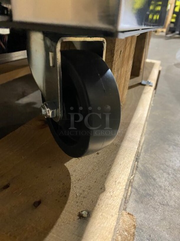 COOL! NEW! SCRATCH-N-DENT! Beverage Air Commercial Refrigerated Milk Cooler! Stainless Steel Body! On Casters! Model: SM34HCS SN: 13206661 115V 60HZ 1 Phase - Image 8 of 11