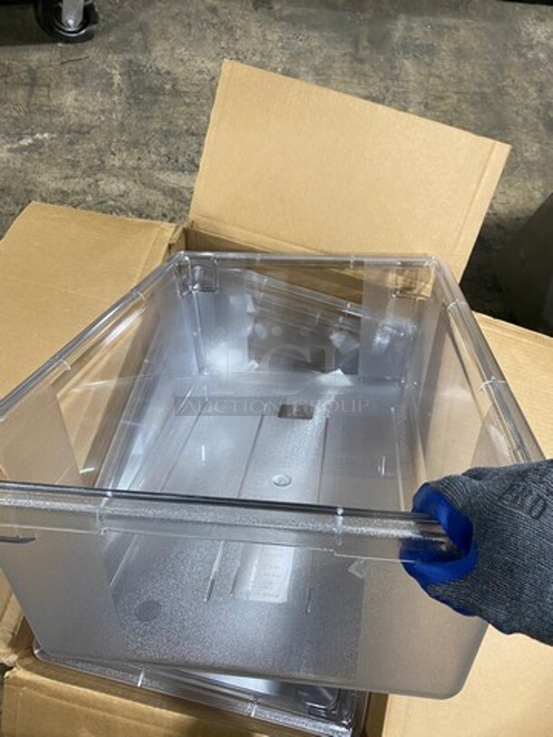NEW! IN THE BOX! Carlisle Clear Poly Food Containers! 4 In A Box! 1 Box Per Number! 4x Your Bid! - Image 7 of 7