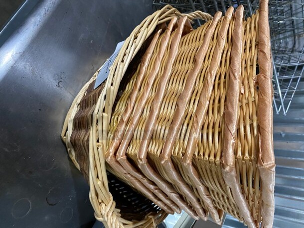 COOL! Light & Dark Woven Bread Baskets! 9 X Your Bid! - Image 2 of 9