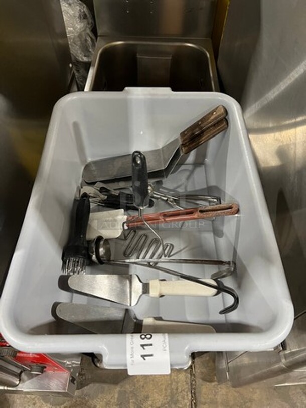 ALL ONE MONEY! MISCELLANEOUS! Assorted Smallware! Includes Griddle Spatula, Ladles And More! - Image 1 of 4