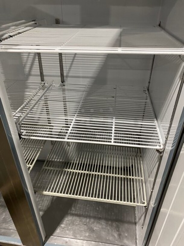 Central Commercial 2 Door Reach In Refrigerator! With Poly Coated Racks! All Stainless Steel! On Casters! Model: 69K032 SN: 440211 115V 60HZ 1 Phase - Image 6 of 10