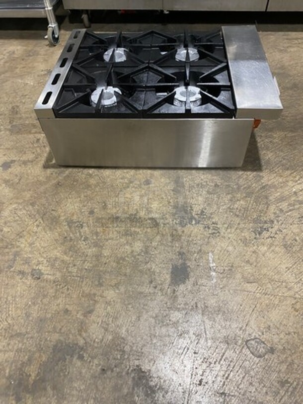 Great! Late Model! Sierra Commercial Countertop Natural Gas Powered 4 Burner Range! All Stainless Steel! - Image 3 of 8