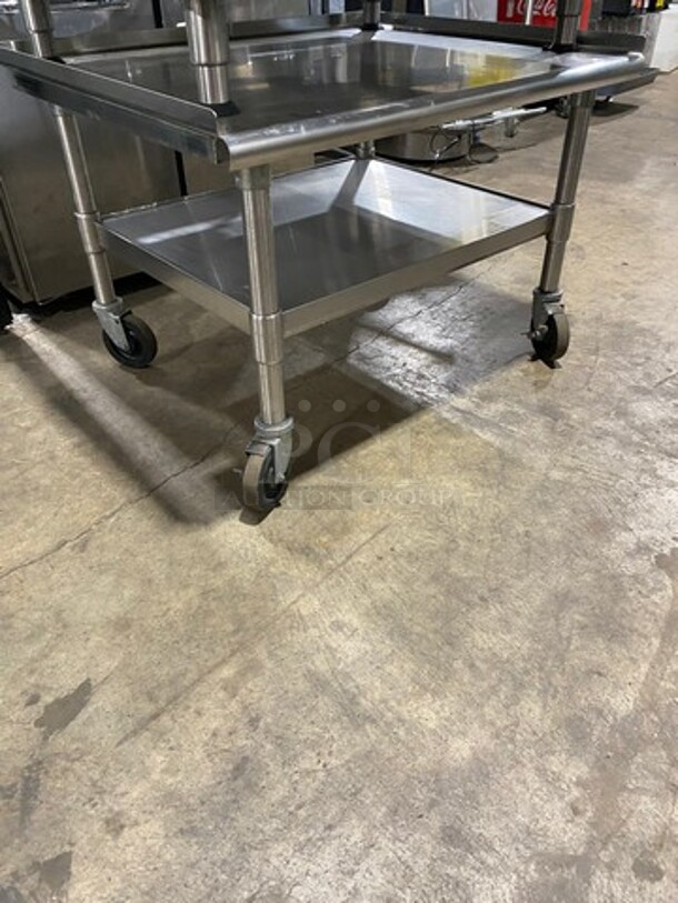 APW Wyott Commercial Countertop Natural Gas Powered 6 Burner Range! On Legs! On Equipment Stand! With Storage Space Underneath! All Stainless Steel! On Casters! - Image 7 of 9