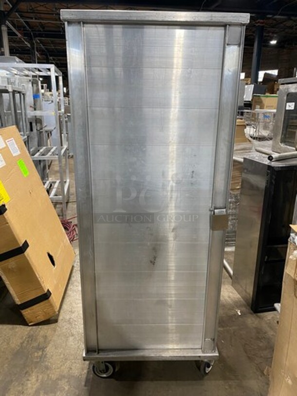 SPG Commercial Single Door Enclosed Pan Transport Rack! Solid Stainless Steel! On Casters! - Image 4 of 7
