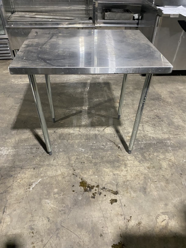 Nice! Regency All Stainless Steel Open Base Prep Table! On Legs!  - Image 2 of 4