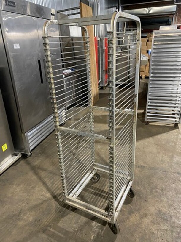 Metal Commercial Pan Transport Rack! On Casters! - Image 2 of 5