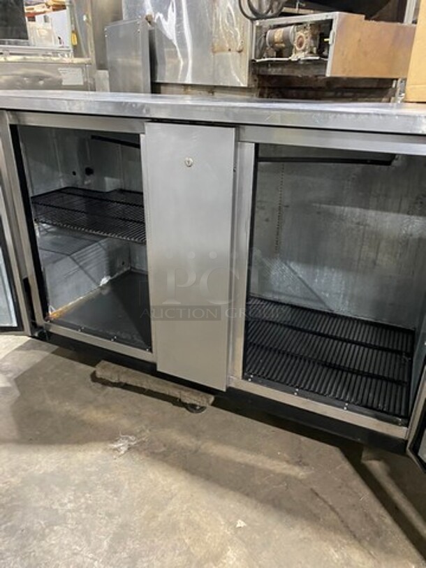 True Commercial 2 Door Bar Back Cooler! With Solid Doors! All Stainless Steel! Model: TBB3S SN: 12682008 115V 60HZ 1 Phase - Image 5 of 8