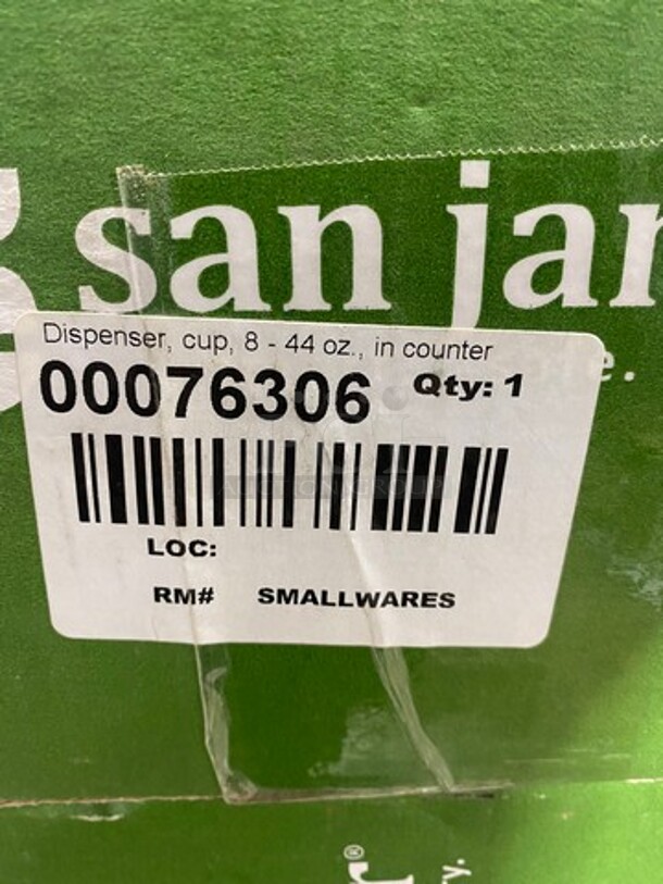 NEW! IN THE BOX! San Jamar Adjustable Fit Cup Dispenser! 2x Your Bid! - Image 3 of 7