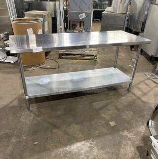 Stainless Steel Worktable With Undershelf!