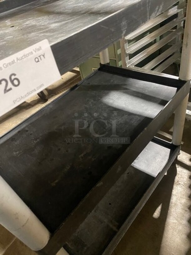 Qualite Commercial 3 Tier Poly Utility Cart! On Casters! - Image 5 of 7
