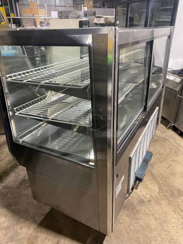 Leader Commercial Refrigerated Bakery/Deli Case! With Slanted Front Glass! With Sliding Rear Access Doors! All Stainless Steel Body! Model: HBK77 SN: PS063232 115V 60HZ 1 Phase - Image 4 of 9