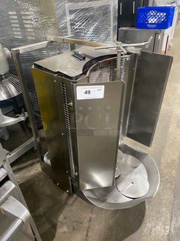 LATE MODEL! 2017 Inoksan Commercial Natural Gas Powered Kebab/ Gyro Machine! All Stainless Steel! Model: PDG400N SN: 37011908007 115V - Image 3 of 10