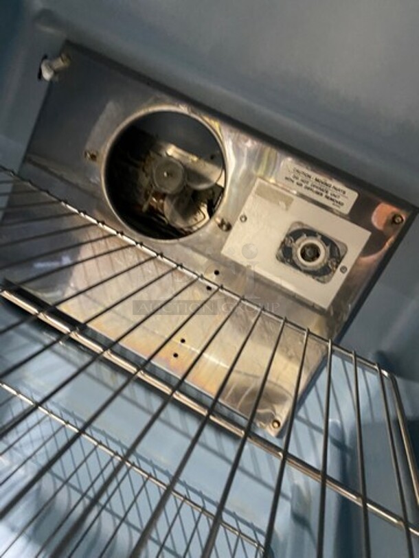 Delfield Commercial Single Door Lowboy/ Worktop Cooler! With Poly Coated Racks! All Stainless Steel! SN: 1405152002438 115V 60HZ 1 Phase - Image 6 of 8