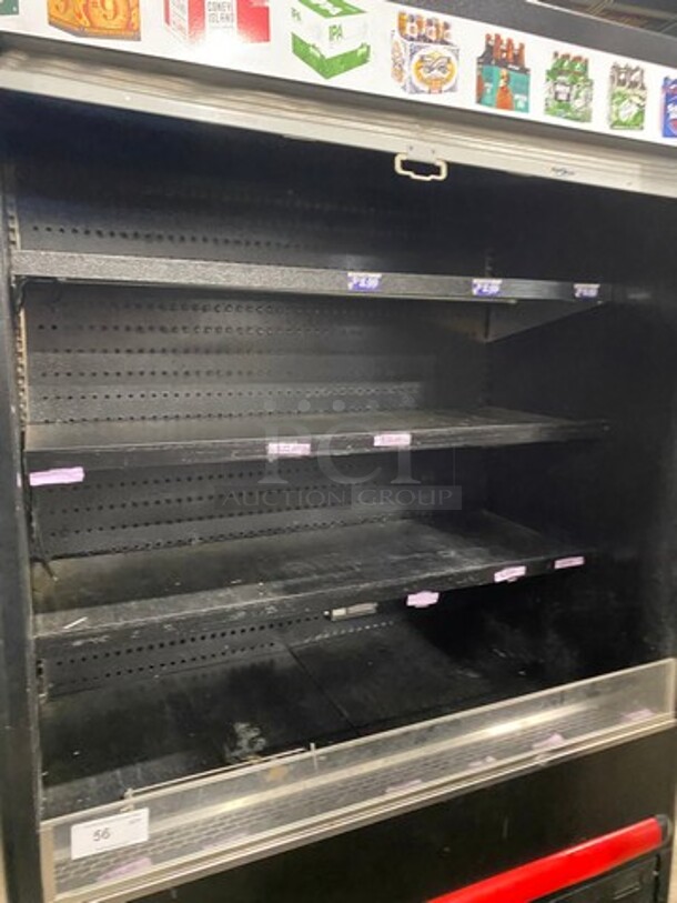 MASTERBILT Open Refrigerated  Grab-N-Go Display Case Merchandiser!
 W/ Night Curtain! Model BMOA-48 Serial 167086OCC01 115V/208-230V/60Hz/1 Phase - Image 5 of 7