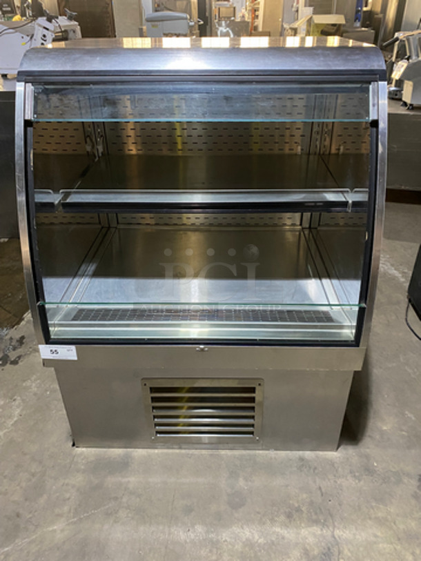QBD Commercial Refrigerated Open Grab-N-Go Display Case! All Stainless Steel Body! Model: CVR3648SSND SN: NN08D2576 120V 60HZ 1 Phase