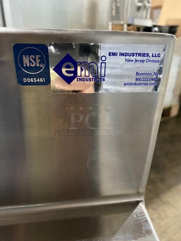 WOW! NEW! NEVER USED! Emi Heavy Duty Heavy Gage Welded Work Top/ Prep Table! With Back Splash! With Storage Space Underneath! Stainless Steel! On Casters! - Image 7 of 7