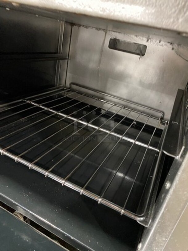 American Range Commercial Natural Gas Powered 4 Burner Stove! With Raised Back Splash! With Oven Underneath! All Stainless Steel! On Legs! - Image 8 of 10