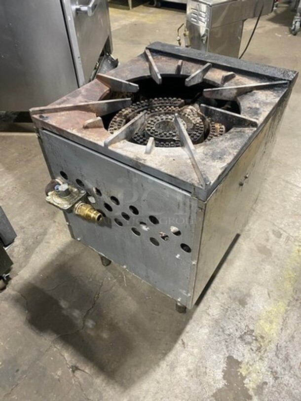 LATE MODEL! 2022 Cook Rite Commercial Countertop Gas Powered Single Burner Stock Pot Range! Stainless Steel! On Small Legs!  - Image 3 of 9