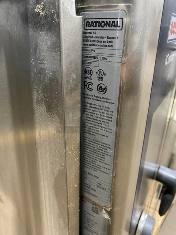 GREAT! 2021 LATE MODEL! Rational Commercial Electric Powered iCombi Pro Combitherm Convection Oven! With View Through Door! All Stainless Steel! LSF100EE.AXXXX!  - Image 9 of 9