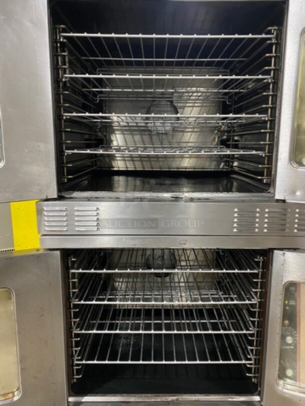 Garland Commercial Gas Powered Double Deck Convection Oven! With View Through Doors! Metal Oven Racks! All Stainless Steel! On Casters! 2x Your Bid Makes One Unit! - Image 5 of 8