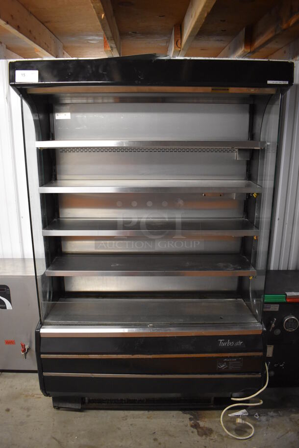 Turbo Air Metal Commercial Grab N Go Merchandiser w/ Metal Shelves. 51x28x78. Cannot Test Due To Plug Style