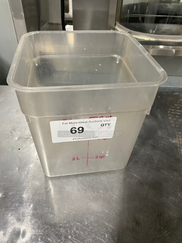 Cambro Poly Clear 8Qt Food Container!