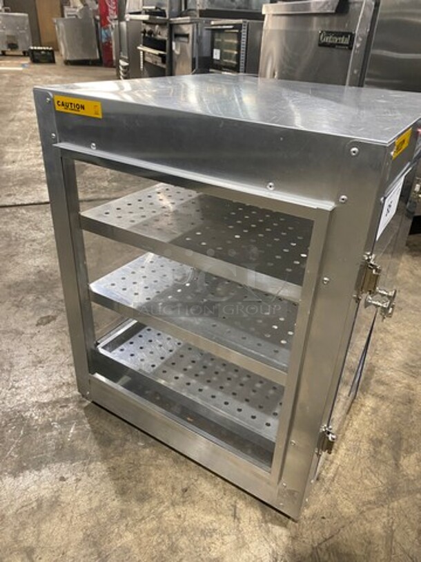 Advance Products Commercial Countertop Electric Powered Heated Food Display Case! Glass All Around! With Rear Access! Stainless Steel Body! - Image 2 of 8