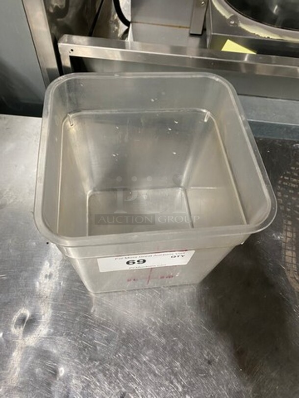 Cambro Poly Clear 8Qt Food Container! - Image 2 of 3