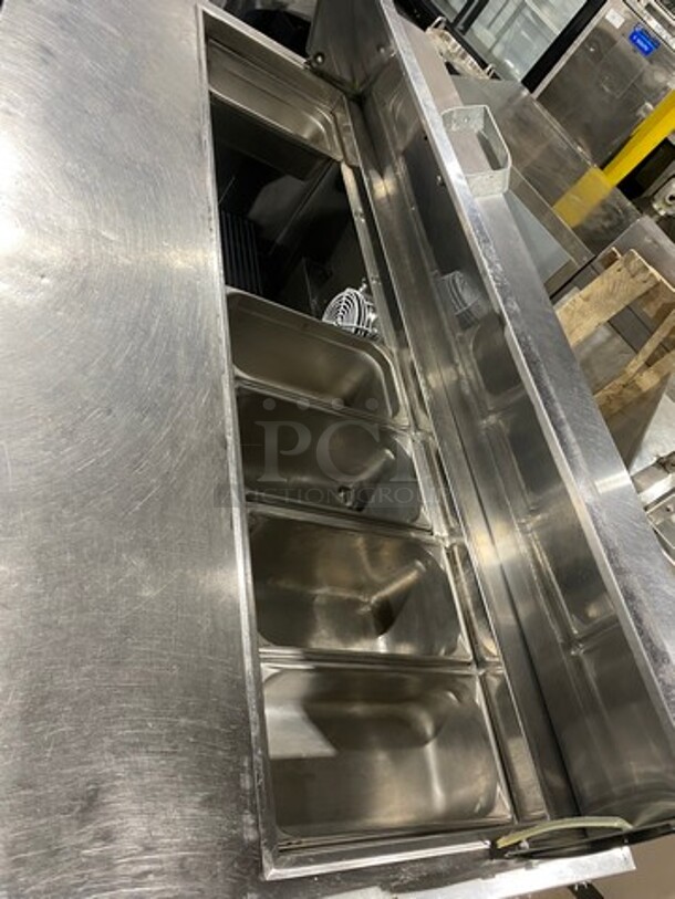 Atosa Commercial Refrigerated Sandwich Prep Table! With 2 Door Underneath Storage Space! Poly Coated Racks! All Stainless Steel! On Casters! Model: MSF8303 SN: MSF8303151119C4014 - Image 8 of 9