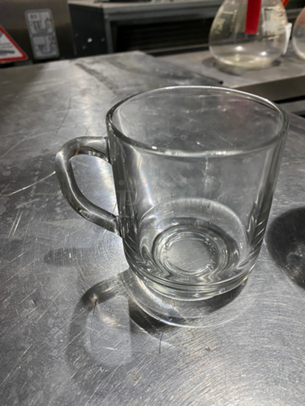 ALL ONE MONEY! Clear And White Mugs! Includes Red Poly Coca Cola Crates!  - Image 7 of 8