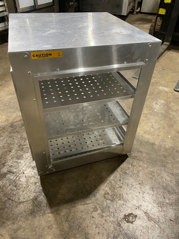 Advance Products Commercial Countertop Electric Powered Heated Food Display Case! Glass All Around! With Rear Access! Stainless Steel Body! - Image 4 of 8