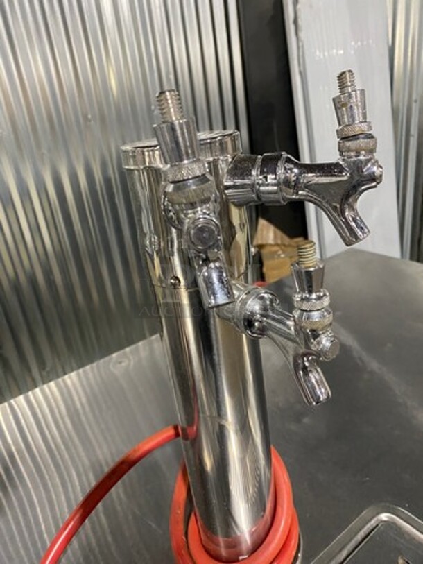 True Commercial Refrigerated Dual Tower Kegerator! With 2 Door Storage Space Underneath! Model: TDD3 SN: 7972713 115V 60HZ 1 Phase - Image 10 of 12