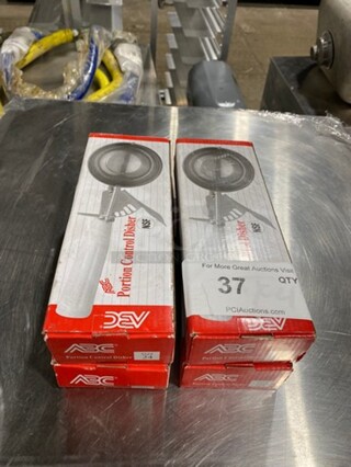 ALL ONE MONEY! NEW! IN THE BOX! ABC Food Portion Scoopers!