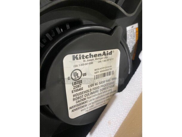 Brand New! KitchenAid® 13-Cup Food Processor! Snap-and-go! 3.1 Liters! With Attachments! - Image 3 of 10
