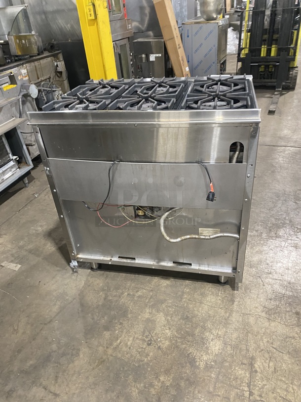 Viking Commercial Natural Gas Powered 6 Burner Range! With Convection Oven Underneath! All Stainless Steel! - Image 3 of 9