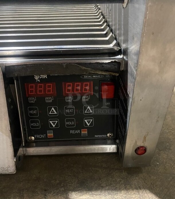 Star Stainless Steel Commercial Countertop Hot Dog Roller w/ Sneeze Guard and Bun Drawer! MODEL  45STBDE 120V 1PH - Image 5 of 10