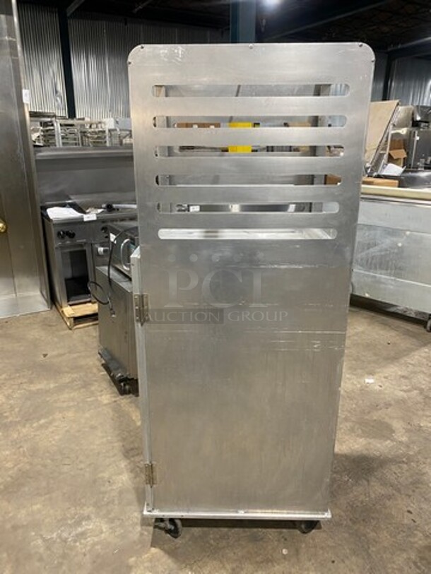 Lockwood Commercial Half Open Half Enclosed Pan Transport Rack! With View Through Door! On Casters! - Image 4 of 7