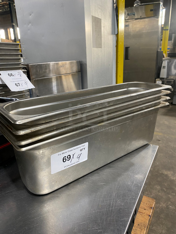Winco Commercial Steam Table/ Prep Table Pans! All Stainless Steel! 4x Your Bid!