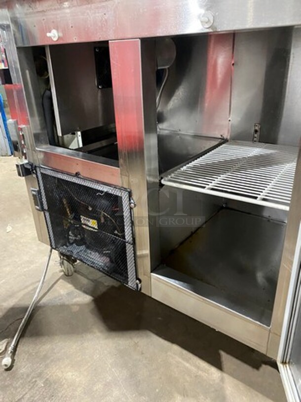 LATE MODEL! 2019 Cool Tech Commercial 2 Door Lowboy/ Worktop Cooler! Stainless Steel! On Casters! Model: CUST36LB SN: 025619 120V 60HZ 1 Phase - Image 5 of 8
