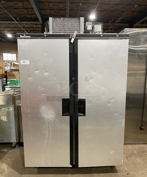 Manitowoc Stainless Steel Commercial 2 Door Cooler! On Legs!