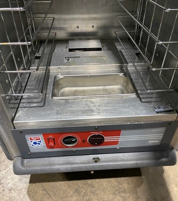 Metro Metal Commercial Single Door Heated Holding Cabinet on Commercial Casters! MODEL C539-HFS-4 120V 1PH  - Image 7 of 8