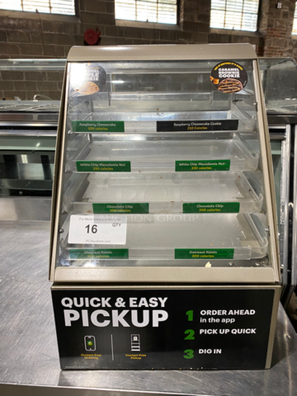 Nemco Countertop Dry Display Case! With Clear Poly Trays! Model: 6490-SUBB
