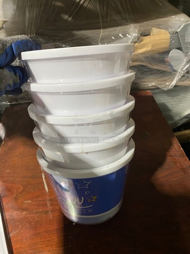 ALL ONE MONEY! Round Multi-Purpose Containers! Good For Decor/ Arrangements! - Image 4 of 4