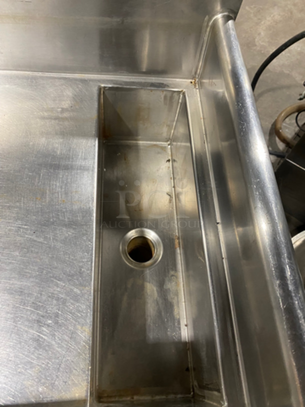 NICE! American Metal Commercial Dish/ Prep Wash Bin! With Back Splash! With Storage Space Underneath! Solid Stainless Steel! On Casters! - Image 6 of 12