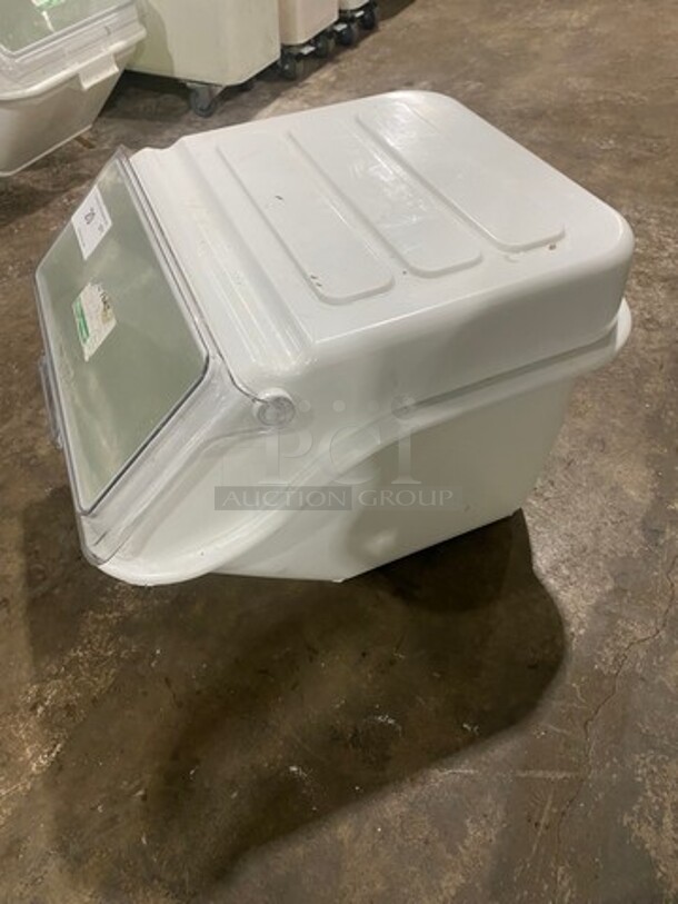 Bakers Mark Countertop White Poly Ingredient Bin! - Image 2 of 6