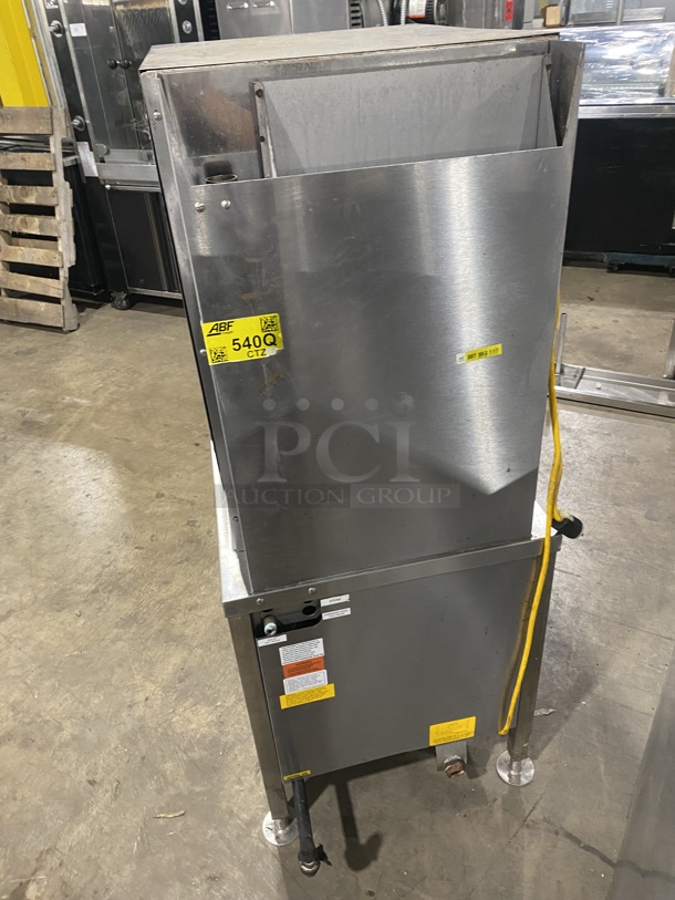 Groen Commercial Natural Gas Powered Dual Cabinet Steamer! All Stainless Steel! On Legs! MODEL: HY-6SG SN:72363 120V! - Image 4 of 11