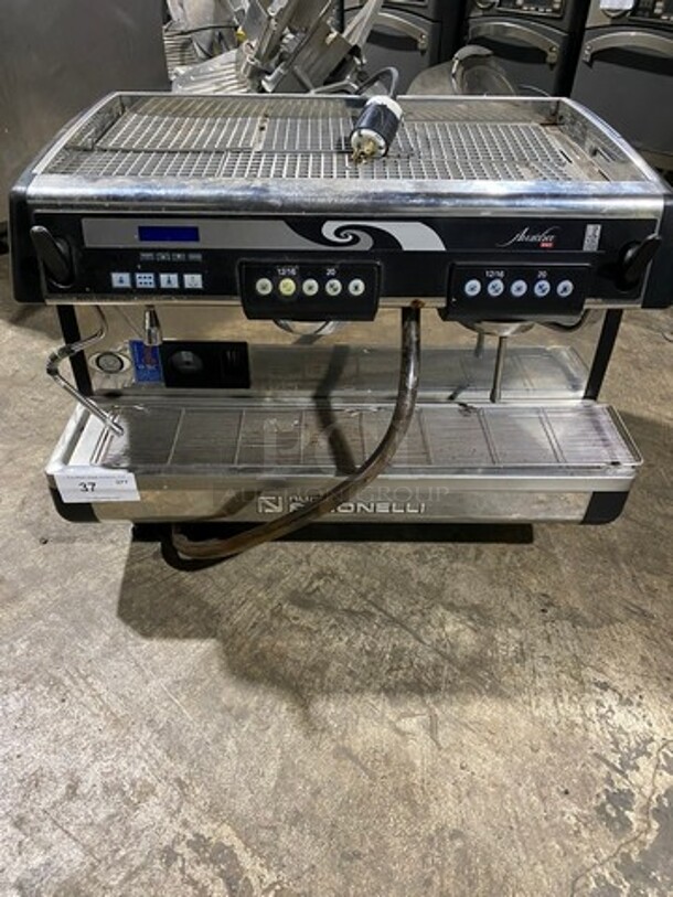 Nuova Simonelli Commercial Countertop 2 Group Espresso Machine! All Stainless Steel! On Legs! Model: AURELIADIGIT SN: 264289 208/240V