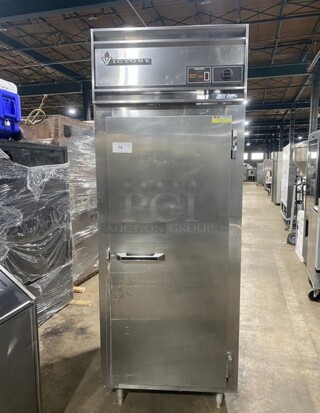 Victory Commercial Single Door Reach In Freezer! All Stainless Steel! On Legs! MODEL FS1DS7EW SN: A0741587 115V 1PH